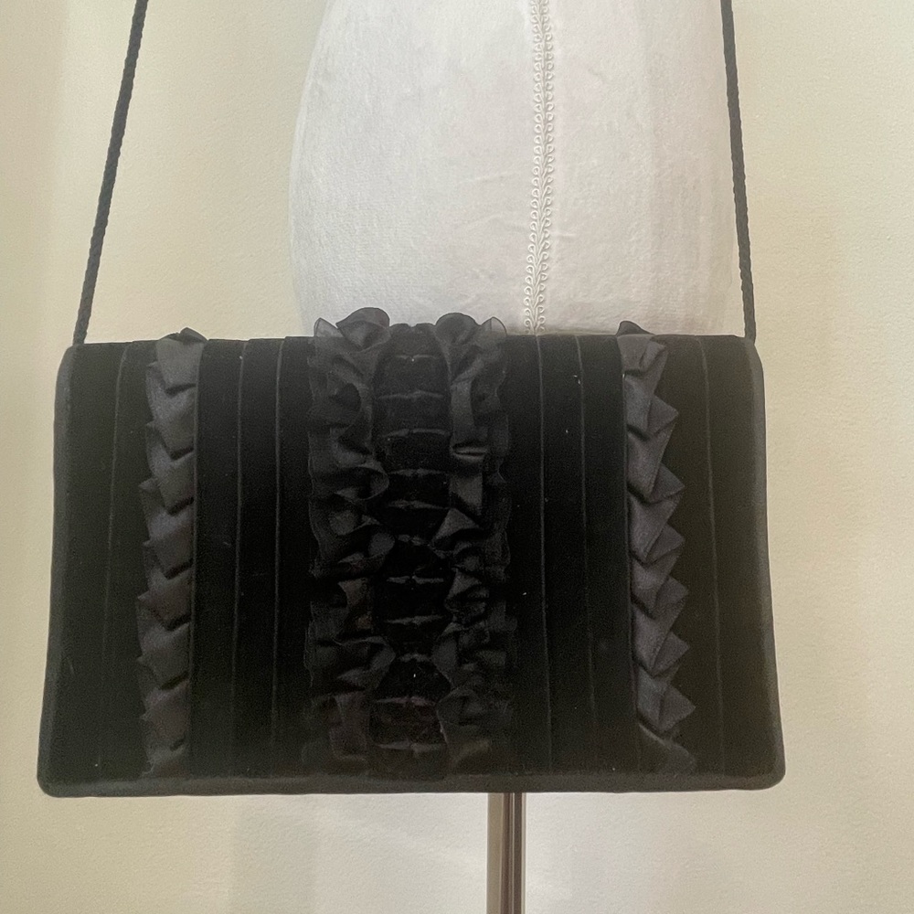 Kate Landry Velvet Cross Body Bag